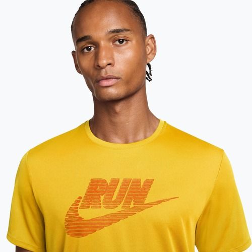 Футболка для бігу чоловіча Nike Miler Dri-Fit UV laser orange/total orange
