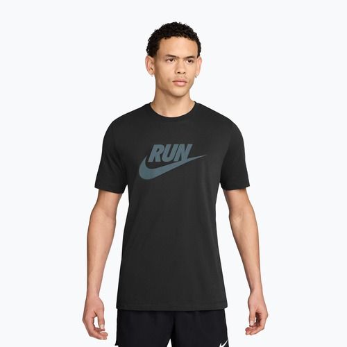 Футболка для бігу чоловіча Nike Dri-Fit Running black/mineral slate