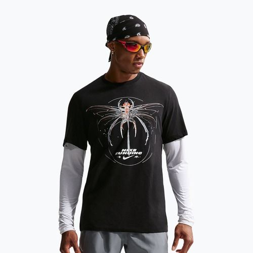 Футболка для бігу чоловіча Nike Dri-Fit Running black