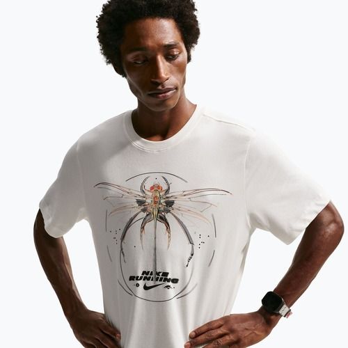 Футболка для бігу чоловіча Nike Dri-Fit Running sail