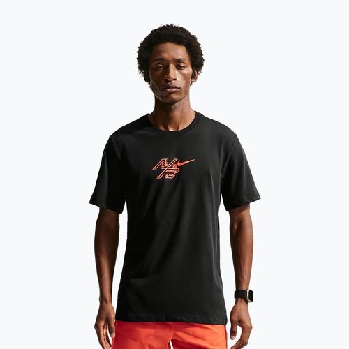 Футболка для бігу чоловіча Nike AeroSwift Dri-Fit black/bright crimson