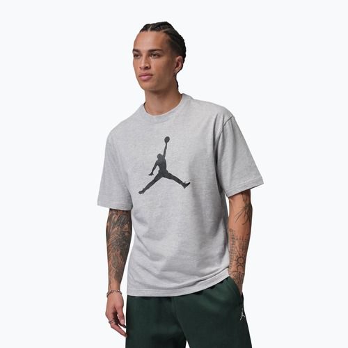 Футболка чоловіча Nike Jordan grey heather/black