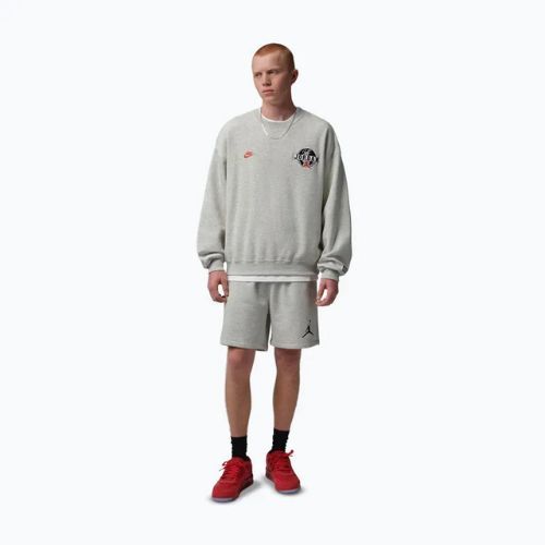Шорти чоловічі Nike Jordan Fleece grey heather/black