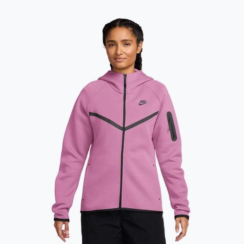 Кофта жіноча Nike Sportswear Tech Fleece Windrunner light magenta/black