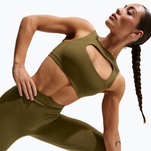 Бюстгальтер для тренувань Nike Zenvy Light-Support Lightly Lined olive flak/white