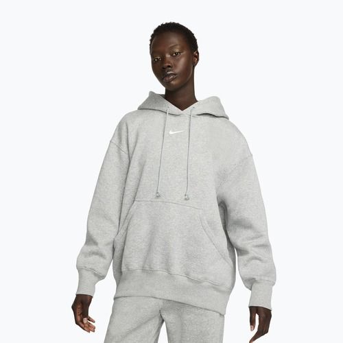 Кофта жіноча  Nike Sportswear Phoenix Fleece Oversized dark grey heather/sail