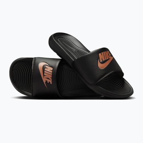 Шльопанці жіночі Nike Victori One Slide black/black/metallic red bronze