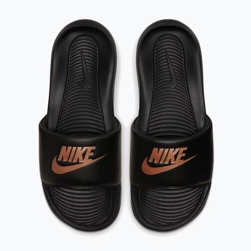 Шльопанці жіночі Nike Victori One Slide black/black/metallic red bronze