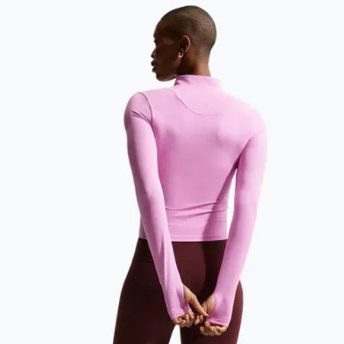 Кофта тренувальна жіноча Nike Zenvy Dri-Fit Full Zip light magenta/white