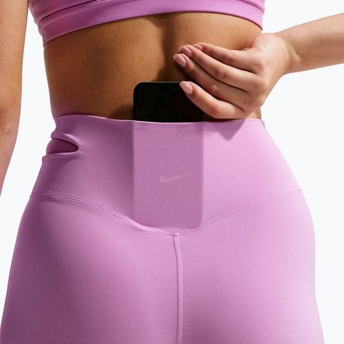 Штани для тренувань жіночі Nike Zenvy High-Waisted Flared light magenta/white