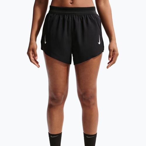 Шорти для бігу жіночі Nike AeroSwift ADV Brief-Lined 3" black/white/white