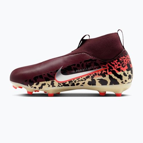 Футбольне взуття дитяче Nike United Jr. Mercurial Superfly 10 Academy MG burgundy crush/metallic silver
