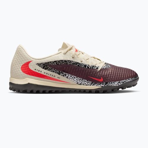 Кросівки футбольні чоловічі Nike United Phantom 6 Low Academy TF burgundy crush/fossil/university red