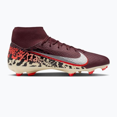 Кросівки футбольні чоловічі Nike United Mercurial Superfly 10 Academy MG burgundy crush/metallic silver