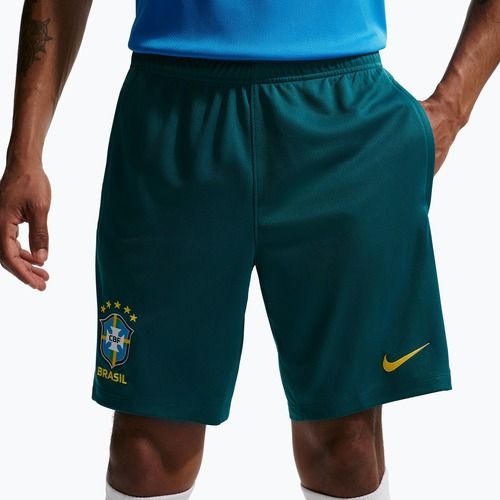 Шорти футбольні чоловічі Nike Brazil Strike geode teal/light mint/midwest gold