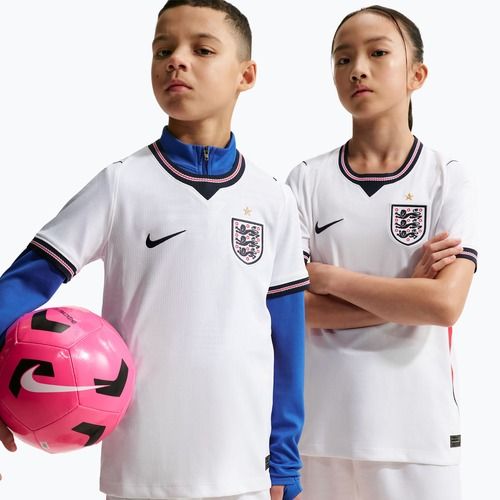 Футболка футбольна дитяча Nike England 2026 Stadium Home white/speed red/obsidian/obsidian