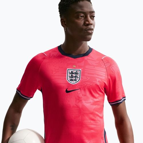 Футболка футбольна чоловіча Nike England 2026 Stadium Away speed red/obsidian/white/obsidian