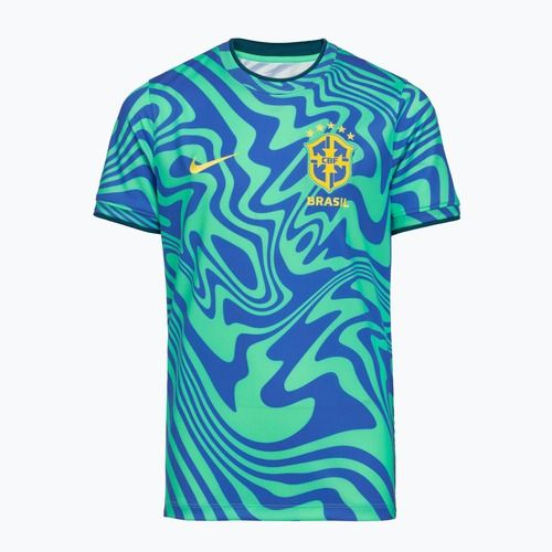 Футболка футбольна дитяча Nike Brazil Pre-Match