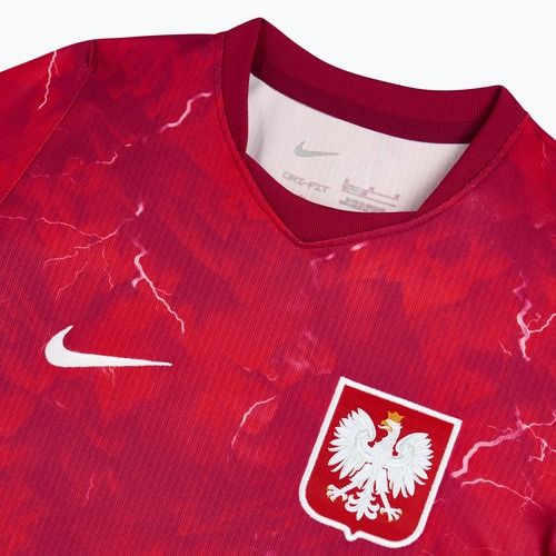 Футболка футбольна дитяча Nike Dri-Fit Poland Stadium Away 2026 noble red/sport red