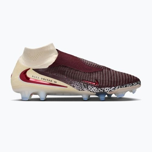 Кросівки футбольні чоловічі Nike United Phantom 6 High Elite FG burgundy crush/fossil/university red