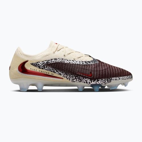 Кросівки футбольні чоловічі Nike United Phantom 6 Low Elite FG burgundy crush/fossil/university red