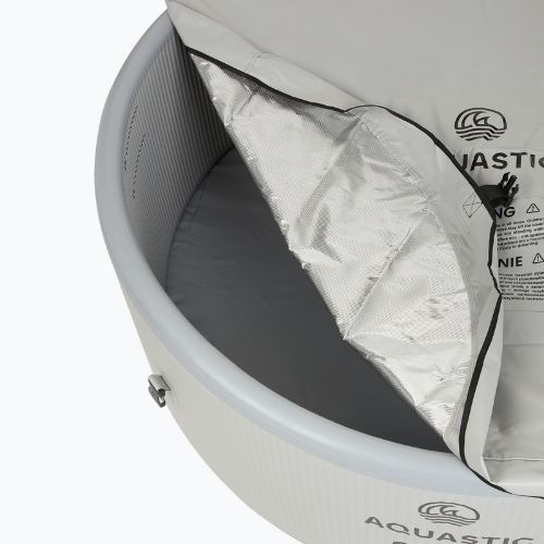 Надувний басейн AQUASTIC ONSEN drop stitch 700 л 150 см сірий
