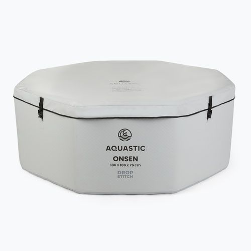 Надувний басейн AQUASTIC ONSEN drop stitch 1400 l 186 cm сірий