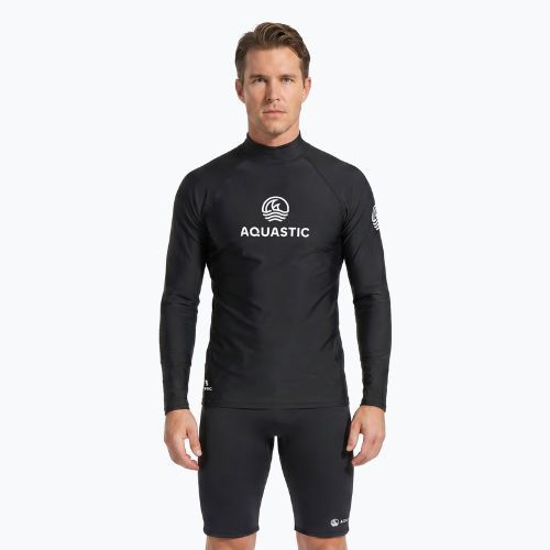 Longsleeve для плавання Aquastic RIMOS LS UV 50+ UPF чорний
