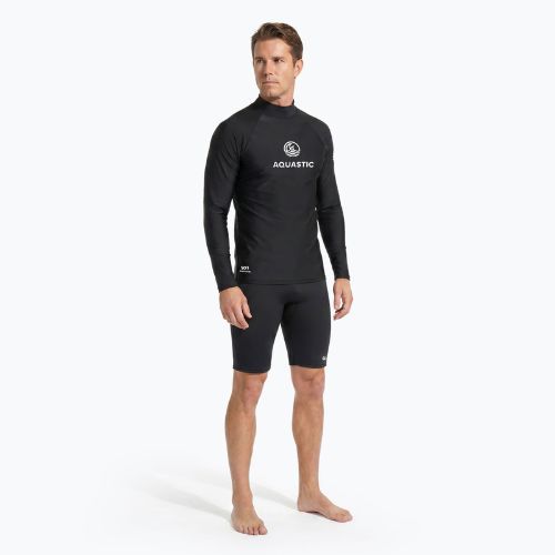 Longsleeve для плавання Aquastic RIMOS LS UV 50+ UPF чорний