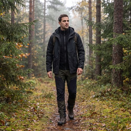 Чоловіча куртка 3в1 KADVA TraiLine WP чорний