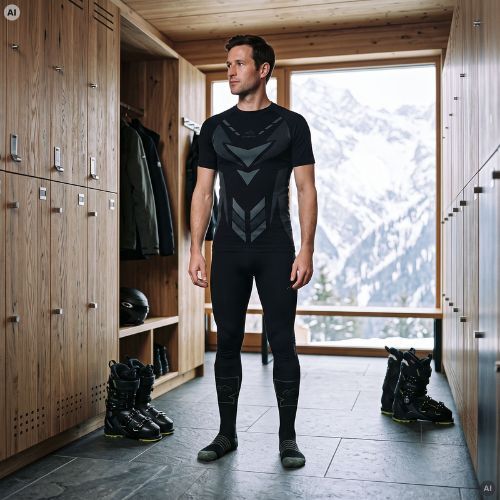 Комплект термобілизни чоловічий KADVA Alpinestep Thermo SH Light Plus Set Black