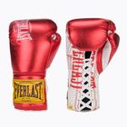 Шкіряні боксерські рукавички Everlast Fight червоні