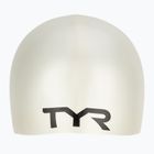 Шапочка для плавання дитяча TYR Wrinkle-Free Silicone white