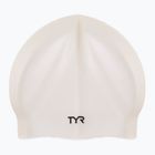 Шапочка для плавання TYR Wrinkle-Free Silicone Cap біла LCS
