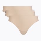 Труси жіночі Under Armour Pure Stretch Ns Thong 3 шт. beige/beige/beige