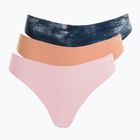 Стрінги жіночі Under Armour Pure Stretch Ns Thong 3 пари canyon pink/black