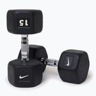 Гантель гумований Nike Strength Hex Dumbbell 15 kg black/white