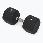 Гантель гумований Nike Strength Hex Dumbbell 22,5 kg black/white