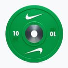 Диск Nike Strength Pro Urethane Bumper Plates 10 кг green/white