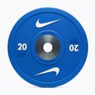 Диск Nike Strength Pro Urethane Bumper Plates 20 кг blue/white
