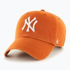 Кепка 47 Brand MLB New York Yankees CLEAN UP burnt orange