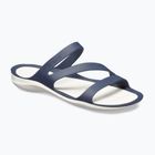 Шльопанці жіночі Crocs Swiftwater Sandal navy/white