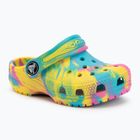 Шльопанці дитячі Crocs Classic Marbled Clog Toddler digital aqua/multi