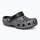 Дитячі шльопанці Crocs Classic Glitter Clog чорні