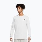 Лонгслів чоловічий Nike Sportswear Club white/black