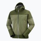 Куртка дощовик чоловіча Salomon Outrack 2.5L зелена LC1703400