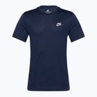 Футболка чоловіча Nike Sportswear Club black midnight navy/white