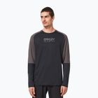 Велофутболка чоловіча Oakley Factory Pilot Mtb LS II чорно-сіра FOA404497