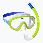 Дитячий набір для підводного плавання Mares Combo Jelly лаймовий/блакитний/прозорий