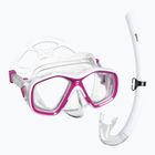 Дитячий набір для снорклінгу Mares Tapu Jr pink/white/clear